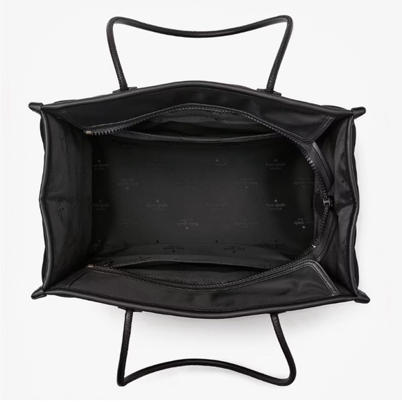 ♠️kate spade Ella Nylon Puffy Quilted Extra Large XL Tote Bag, Black NWT - Picture 5 of 15